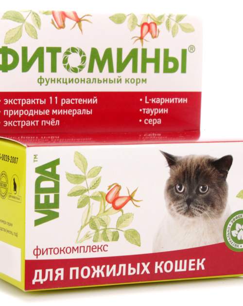 Фитомины функц. корм  для пожилых кошек