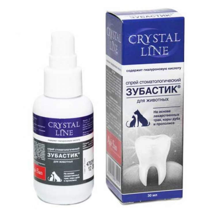 Зубастик спрей стоматологический Crystal Line 30мл Зубастик спрей стоматологический Crystal Line 30мл