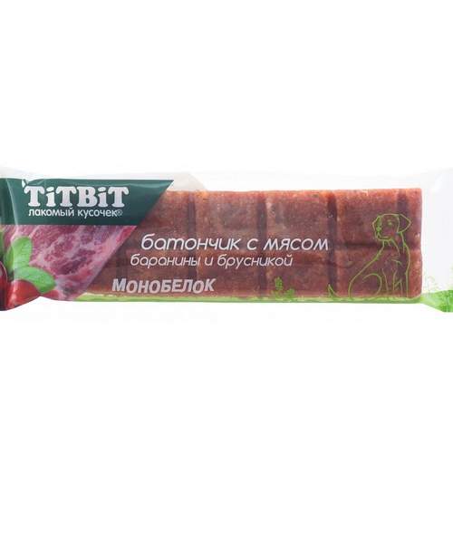 TITBIT Батончик с мясом баранины и брусникой 40 гр