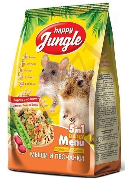 Happy Jungle Корм для мышей и песчанок 400 гр
