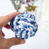 Мяч плетеный веревочный микс цветов - Мяч плетеный веревочный микс цветов