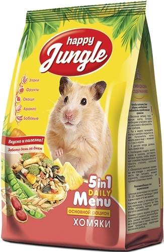 Happy Jungle сухой корм для хомяков 400 гр